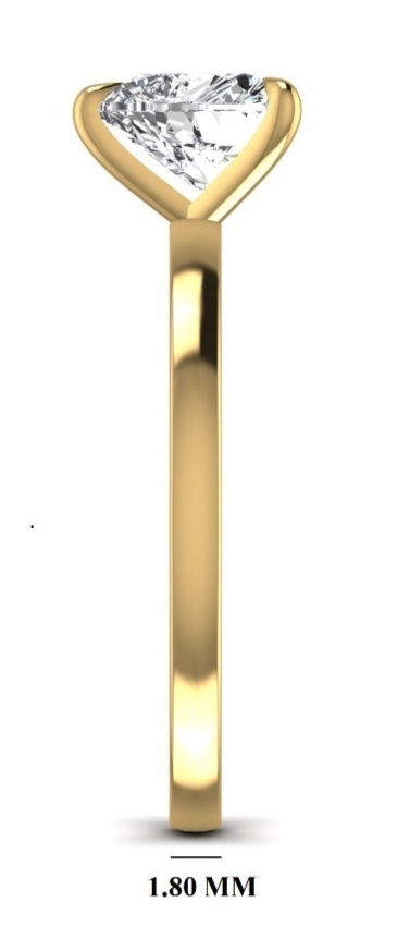 Heart shaped 1.250 Carat Gold ring wrinz005 Heart shaped 1.250 Carat Gold ring wrinz005