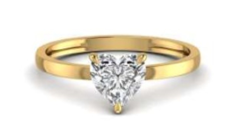 Heart shaped 1.250 Carat Gold ring wrinz005 Heart shaped 1.250 Carat Gold ring wrinz005