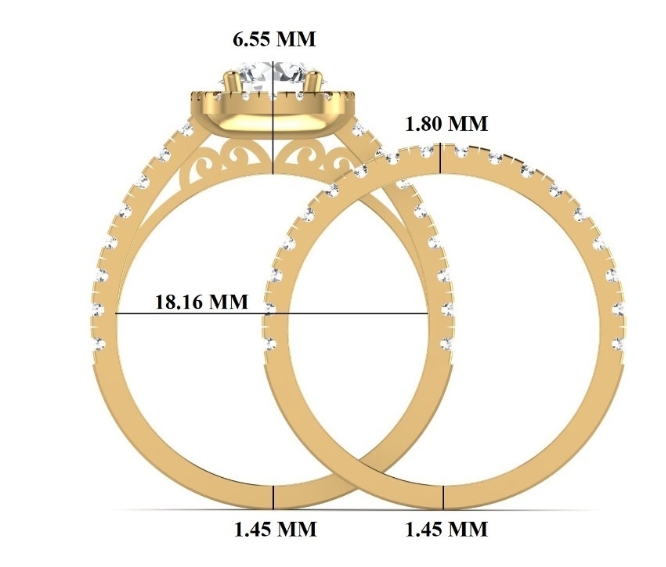 2.2463 Carat Gold ring and band Combo wrinz007 2.2463 Carat Gold ring and band Combo wrinz007
