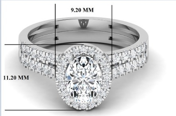 2.360 Carat Gold ring and band Combo wrinz008