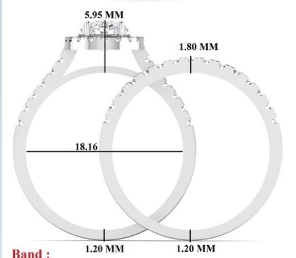 2.360 Carat Gold ring and band Combo wrinz008 2.360 Carat Gold ring and band Combo wrinz008