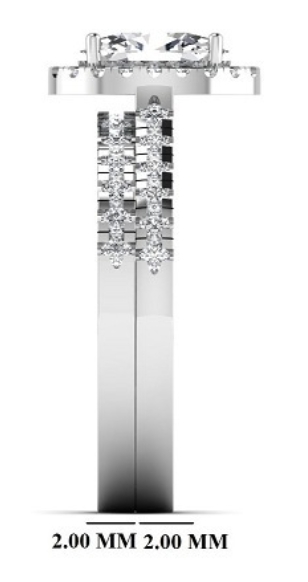 2.360 Carat Gold ring and band Combo wrinz008 2.360 Carat Gold ring and band Combo wrinz008