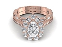 4.43 Carat Gold ring and band Combo wrinz011 4.43 Carat Gold ring and band Combo wrinz011