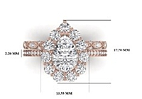 4.43 Carat Gold ring and band Combo wrinz011 4.43 Carat Gold ring and band Combo wrinz011