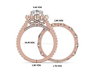 4.43 Carat Gold ring and band Combo wrinz011 4.43 Carat Gold ring and band Combo wrinz011