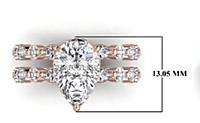 4.60 Carat Gold ring and band Combo wrinz012 4.60 Carat Gold ring and band Combo wrinz012