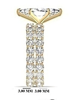 6.89 Carat Gold ring and band Combo wrinz013 6.89 Carat Gold ring and band Combo wrinz013