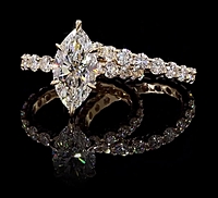 6.89 Carat Gold ring and band Combo wrinz013 6.89 Carat Gold ring and band Combo wrinz013