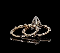 6.89 Carat Gold ring and band Combo wrinz013 6.89 Carat Gold ring and band Combo wrinz013