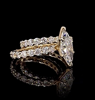 6.89 Carat Gold ring and band Combo wrinz013 6.89 Carat Gold ring and band Combo wrinz013